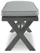 Elite Park - Bench With Cushion - Gray – Benches by Signature Design by Ashley® at Furniture Wholesale Plus , Nashville furniture store