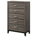 Watson - 5-Drawer Bedroom Chest - Gray Oak – Accent Chests by CoasterEveryday at Furniture Wholesale Plus , Nashville furniture store