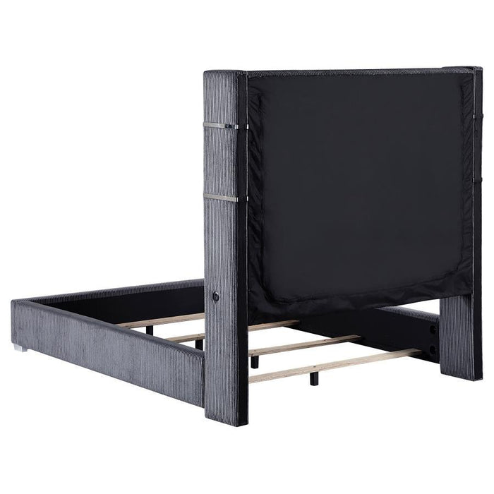 Tisdall - Upholstered Fireplace Bed – Upholstered Beds by Coaster Fine Furniture at Furniture Wholesale Plus , Nashville furniture store