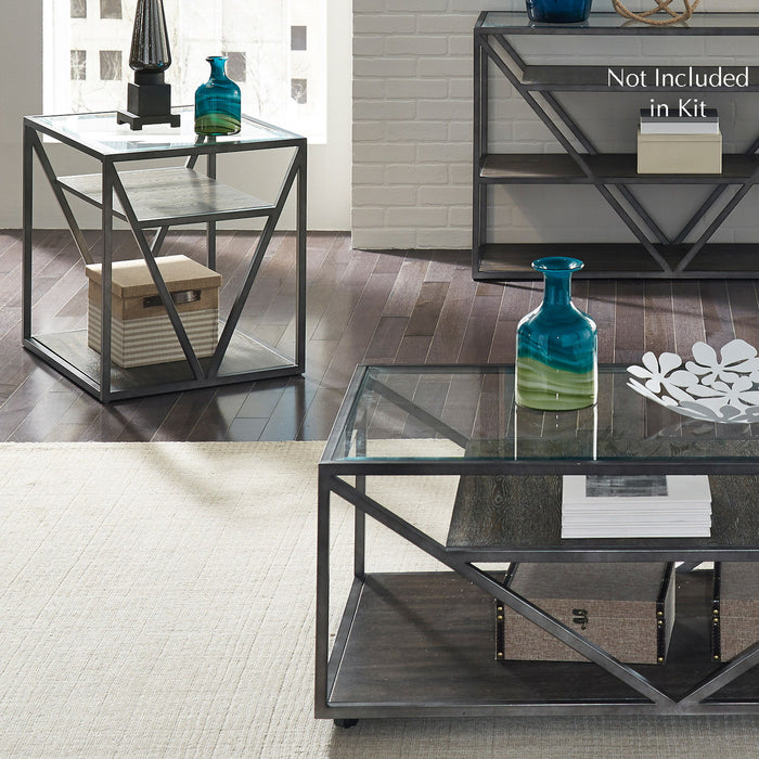 Arista - 3 Piece Table Set (1 Cocktail 2 End Tables) - Cobblestone Brown / Gray Dusty – Table Sets by Liberty Furniture at Furniture Wholesale Plus , Nashville furniture store