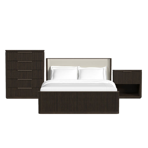 Sylvie - Bedroom Set With Upholstered Bed – 3 Piece Bedroom Sets by Elements International at Furniture Wholesale Plus , Nashville furniture store