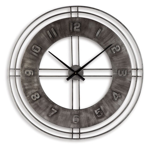 Ana Sofia - Wall Clock - Antique Gray – Wall Clocks by Signature Design by Ashley® at Furniture Wholesale Plus , Nashville furniture store