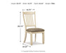 Bolanburg - Dining UPH Side Chair (Set of 2) - Rake Back - Brown / Beige – Chair Sets by Signature Design by Ashley® at Furniture Wholesale Plus , Nashville furniture store