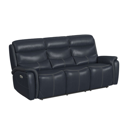 Aruba - 2 Piece Living Room Set (Sofa & Loveseat) - Pebble Navy – Reclining Sofas & Loveseats by Elements International at Furniture Wholesale Plus , Nashville furniture store