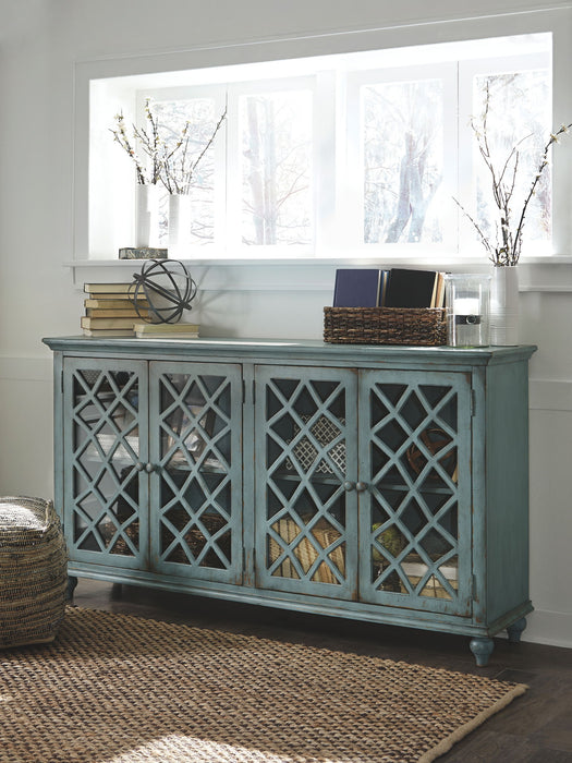 Mirimyn - Accent Cabinet - Vintage Finish - Antique Teal – Accent Cabinets by Signature Design by Ashley® at Furniture Wholesale Plus , Nashville furniture store