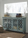 Mirimyn - Accent Cabinet - Vintage Finish - Antique Teal – Accent Cabinets by Signature Design by Ashley® at Furniture Wholesale Plus , Nashville furniture store