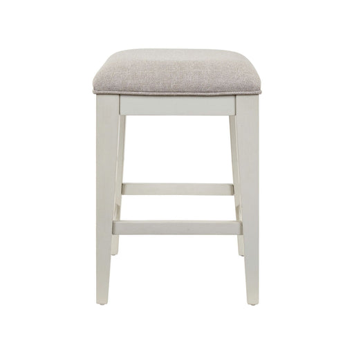 Berkley Square - Upholstered Console Stool - Linen & Khaki – Counter Height (24"-27") by Liberty Furniture at Furniture Wholesale Plus , Nashville furniture store