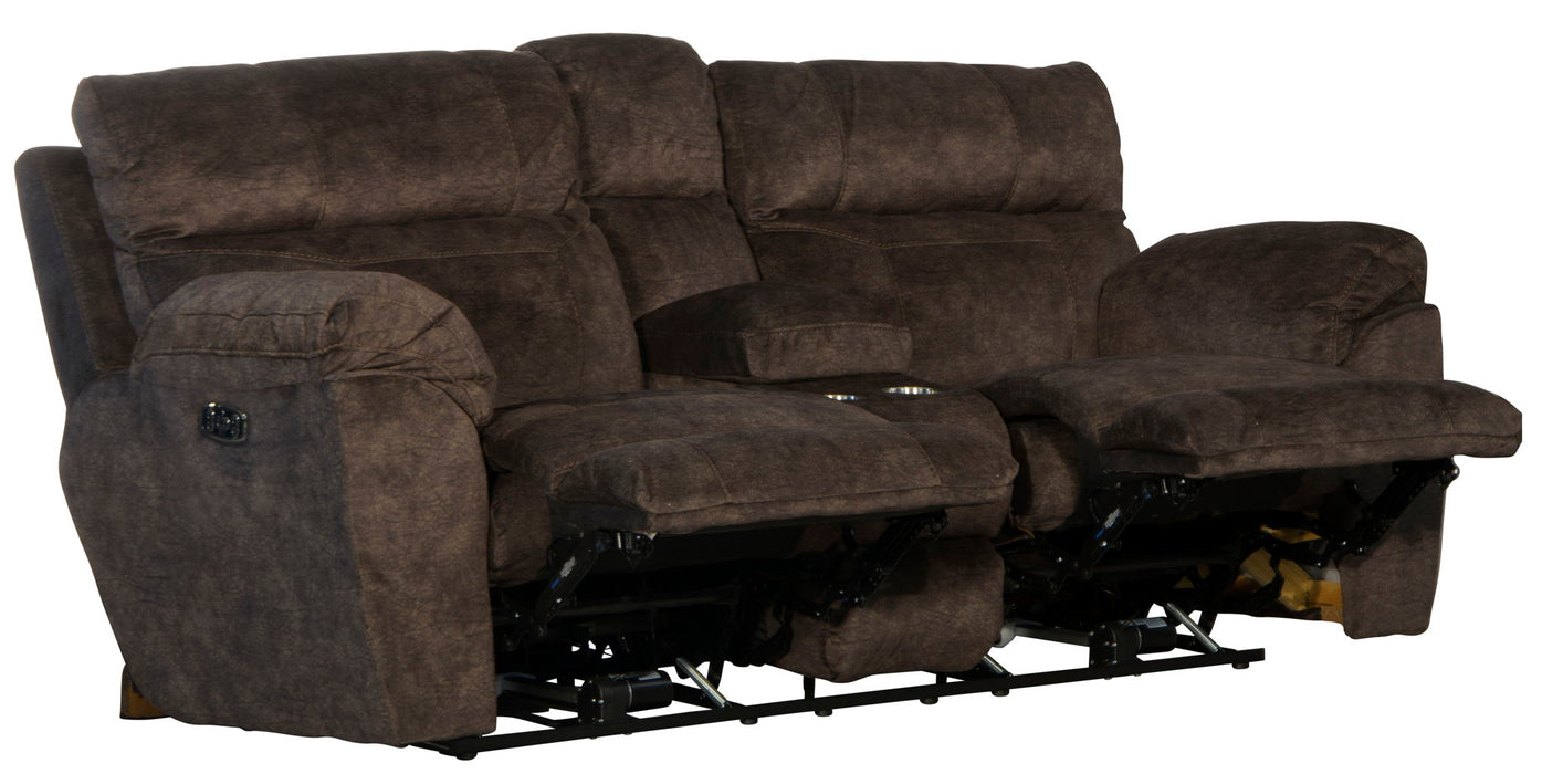 Sedona - Power Hdrst With Lumbar Lay Flat Reclining Console Loveseat With Storage & Cupholders – Reclining Loveseats by Catnapper at Furniture Wholesale Plus , Nashville furniture store
