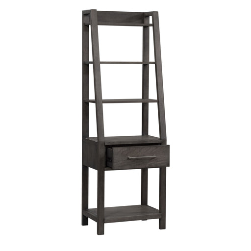 Modern Farmhouse - Leaning Bookcase – Standard Bookcases by Liberty Furniture at Furniture Wholesale Plus , Nashville furniture store