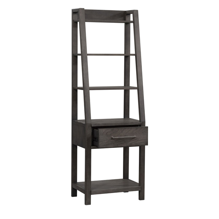 Modern Farmhouse - Leaning Bookcase – Standard Bookcases by Liberty Furniture at Furniture Wholesale Plus , Nashville furniture store