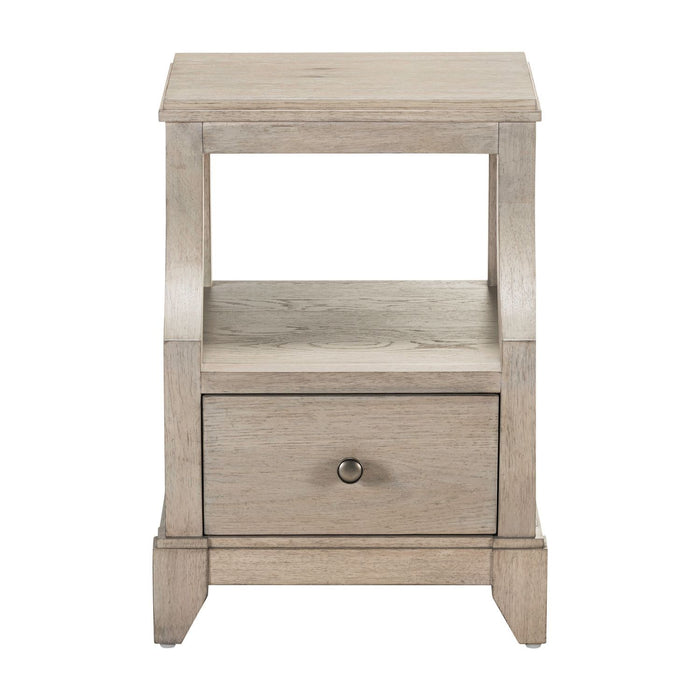 New Haven - Chairside Table - Sanctuary White – Chair Side Tables by Liberty Furniture at Furniture Wholesale Plus , Nashville furniture store