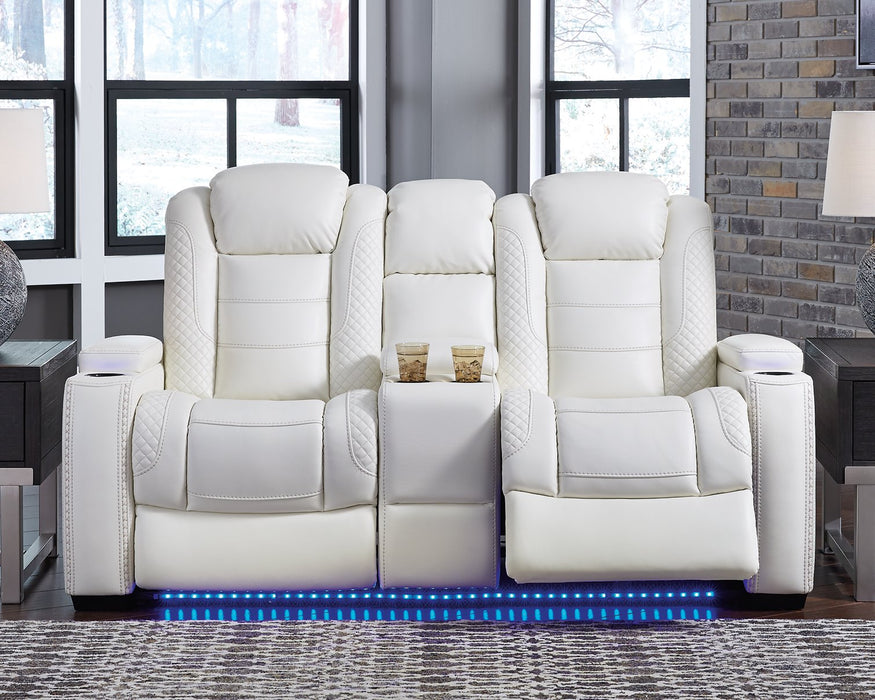 Party Time Power Reclining Loveseat with Console - Premium Loveseat from Ashley Furniture - Just $1296.75! Shop now at Furniture Wholesale Plus  We are the best furniture store in Nashville, Hendersonville, Goodlettsville, Madison, Antioch, Mount Juliet, Lebanon, Gallatin, Springfield, Murfreesboro, Franklin, Brentwood