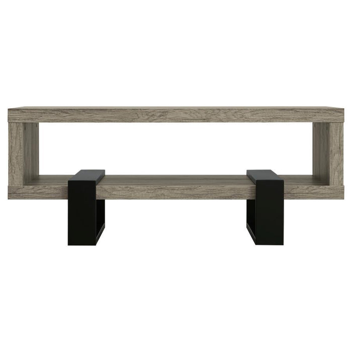 Dinard - Engineered Wood Coffee Table - Gray Driftwood – Coffee Tables by CoasterEssence at Furniture Wholesale Plus , Nashville furniture store