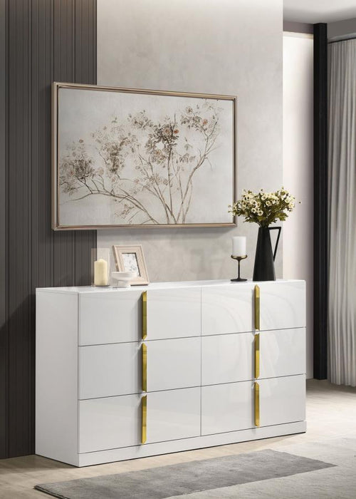 Ines - 6-Drawer Bedroom Dresser Cabinet – Dressers by Coaster Fine Furniture at Furniture Wholesale Plus , Nashville furniture store