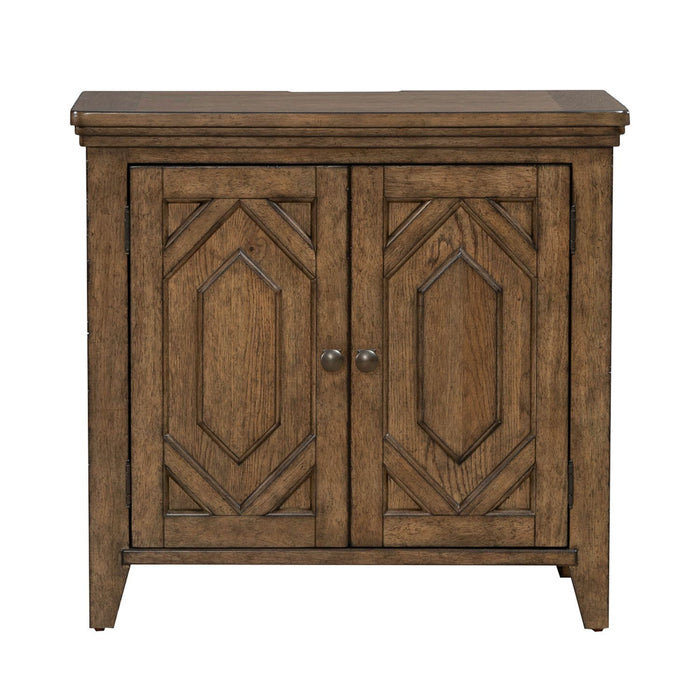 Carolina Park - 2 Door Bedside Chest With Charging Station - Amber Brown – Bedside Chests by Liberty Furniture at Furniture Wholesale Plus , Nashville furniture store
