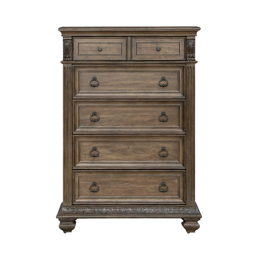 Carlisle Court - 5 Drawer Chest - Medium Brown – Accent Chests by Liberty Furniture at Furniture Wholesale Plus , Nashville furniture store