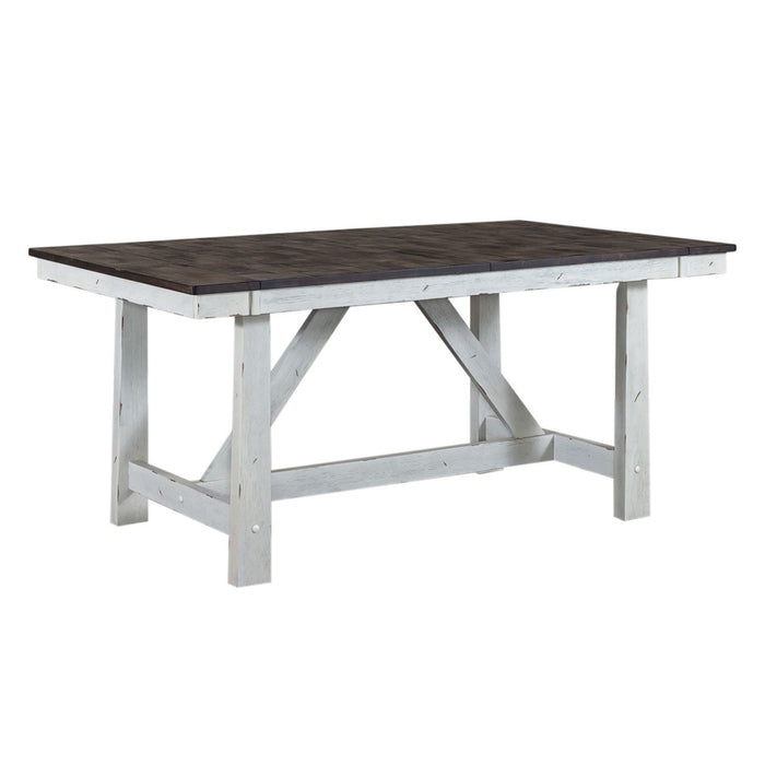 Farmhouse - Trestle Table Set – 5 Piece Dining Room Sets by Liberty Furniture at Furniture Wholesale Plus , Nashville furniture store