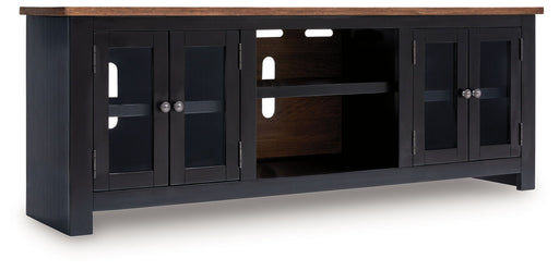 Wildenauer - Brown / Black - XL TV Stand With Fireplace Option - Premium TV Stands from Signature Design by Ashley® - Just $798! Shop now at Furniture Wholesale Plus  We are the best furniture store in Nashville, Hendersonville, Goodlettsville, Madison, Antioch, Mount Juliet, Lebanon, Gallatin, Springfield, Murfreesboro, Franklin, Brentwood