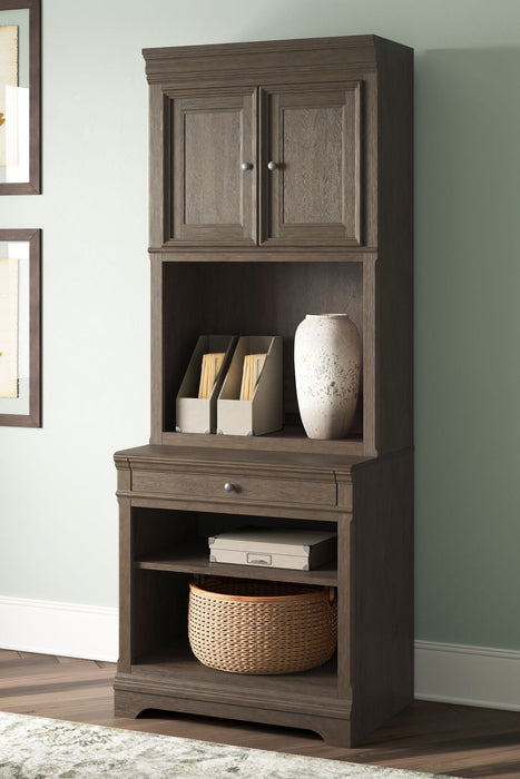 Janismore - Bookcase - Weathered Gray – Standard Bookcases by Signature Design by Ashley® at Furniture Wholesale Plus , Nashville furniture store