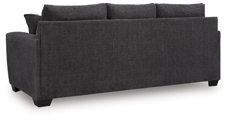 Loreo - Sofa - Ebony – Stationary Sofas by Benchcraft® at Furniture Wholesale Plus , Nashville furniture store