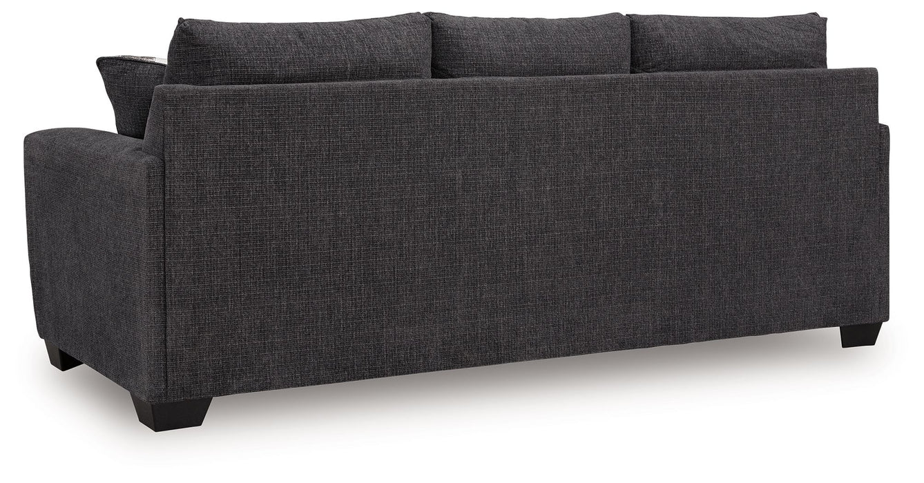 Loreo - Sofa - Ebony – Stationary Sofas by Benchcraft® at Furniture Wholesale Plus , Nashville furniture store