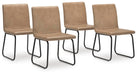 Pharwynn - Dining Upholstered Side Chair (Set of 4) - Toast – Chair Sets by Signature Design by Ashley® at Furniture Wholesale Plus , Nashville furniture store