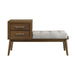 Malibu - Bench - Walnut – Storage Benches by Elements International at Furniture Wholesale Plus , Nashville furniture store
