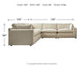 Elyza - Sectional – Stationary Sectionals by Benchcraft® at Furniture Wholesale Plus , Nashville furniture store