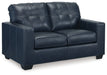 Santorine - Loveseat - Leather Match - Ocean – Stationary Loveseats by Signature Design by Ashley® at Furniture Wholesale Plus , Nashville furniture store