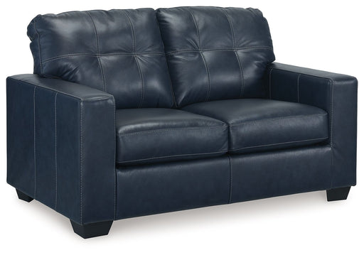 Santorine - Loveseat - Leather Match - Ocean – Stationary Loveseats by Signature Design by Ashley® at Furniture Wholesale Plus , Nashville furniture store
