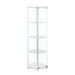 Zahavah - 4-Shelf Hexagonal Clear Glass Curio Cabinet - Premium Curio Cabinets from CoasterEveryday - Just $319! Shop now at Furniture Wholesale Plus  We are the best furniture store in Nashville, Hendersonville, Goodlettsville, Madison, Antioch, Mount Juliet, Lebanon, Gallatin, Springfield, Murfreesboro, Franklin, Brentwood