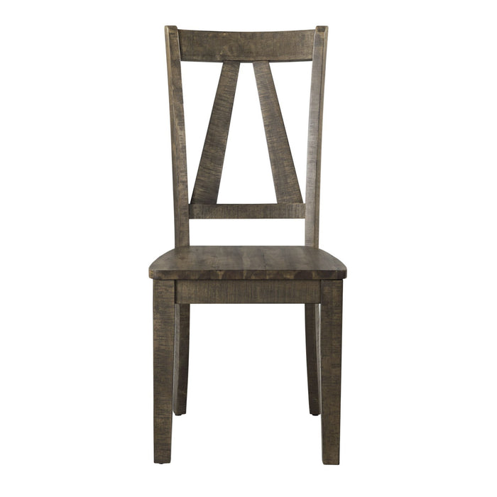 Finn - Wooden Side Chair (Set of 2) - Chocolate – Chair Sets by Elements International at Furniture Wholesale Plus , Nashville furniture store