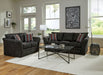 Varner - Loveseat - Ebony – Stationary Loveseats by Jackson at Furniture Wholesale Plus , Nashville furniture store