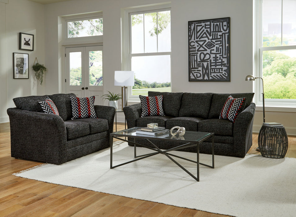 Varner - Loveseat - Ebony – Stationary Loveseats by Jackson at Furniture Wholesale Plus , Nashville furniture store