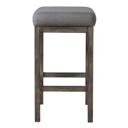 Hayden Way - Upholstered Console Stool - Gray – Counter Height (24"-27") by Liberty Furniture at Furniture Wholesale Plus , Nashville furniture store
