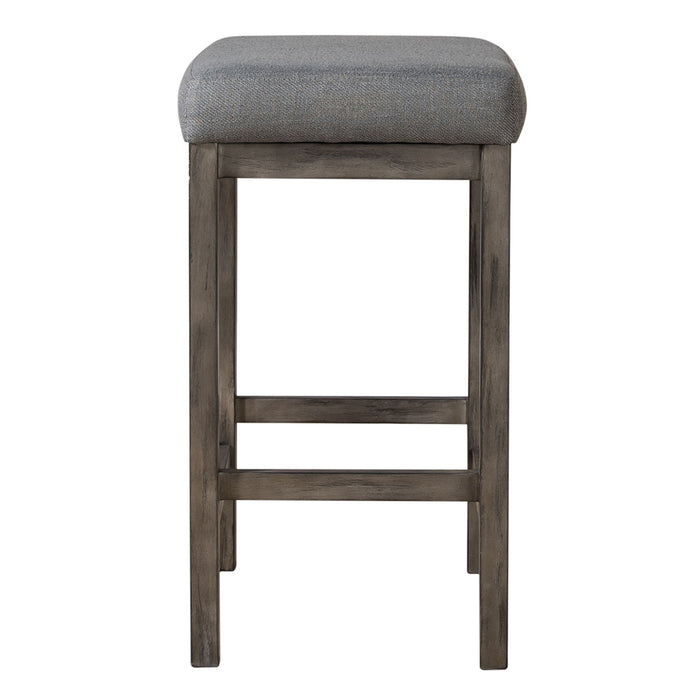Hayden Way - Upholstered Console Stool - Gray – Counter Height (24"-27") by Liberty Furniture at Furniture Wholesale Plus , Nashville furniture store