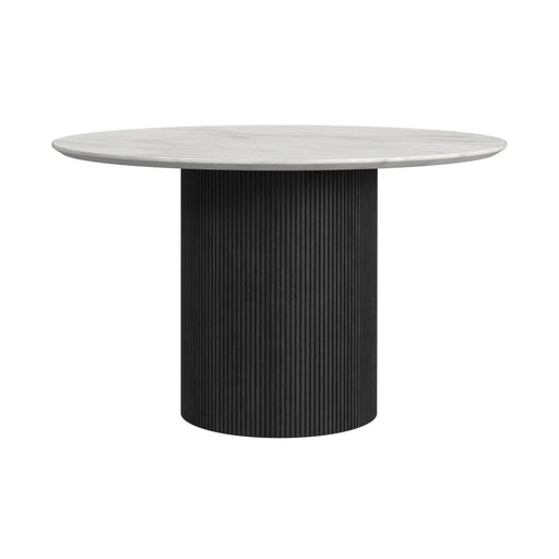 Sylvie - Round Dining Table With Faux Marble Top – Dining Tables by Elements International at Furniture Wholesale Plus , Nashville furniture store