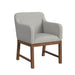Glinda - Upholstered Fabric Dining Chair (Set of 2) - Brown / Light Gray – Chair Sets by Elements International at Furniture Wholesale Plus , Nashville furniture store