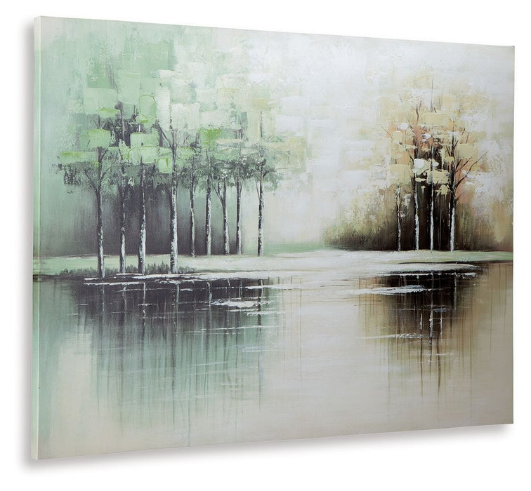 Garlenridge - Wall Art - Green / Tan / White – Canvas Art by Signature Design by Ashley® at Furniture Wholesale Plus , Nashville furniture store