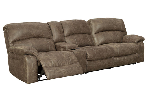 Segburg - Driftwood - 2-Piece Power Reclining Sectional - Premium Reclining Sectionals from Benchcraft® - Just $1988! Shop now at Furniture Wholesale Plus  We are the best furniture store in Nashville, Hendersonville, Goodlettsville, Madison, Antioch, Mount Juliet, Lebanon, Gallatin, Springfield, Murfreesboro, Franklin, Brentwood