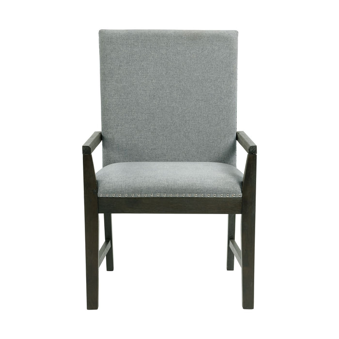 Donovan - Standard Height Arm Chair (Set of 2) - Gray – Chair Sets by Elements International at Furniture Wholesale Plus , Nashville furniture store