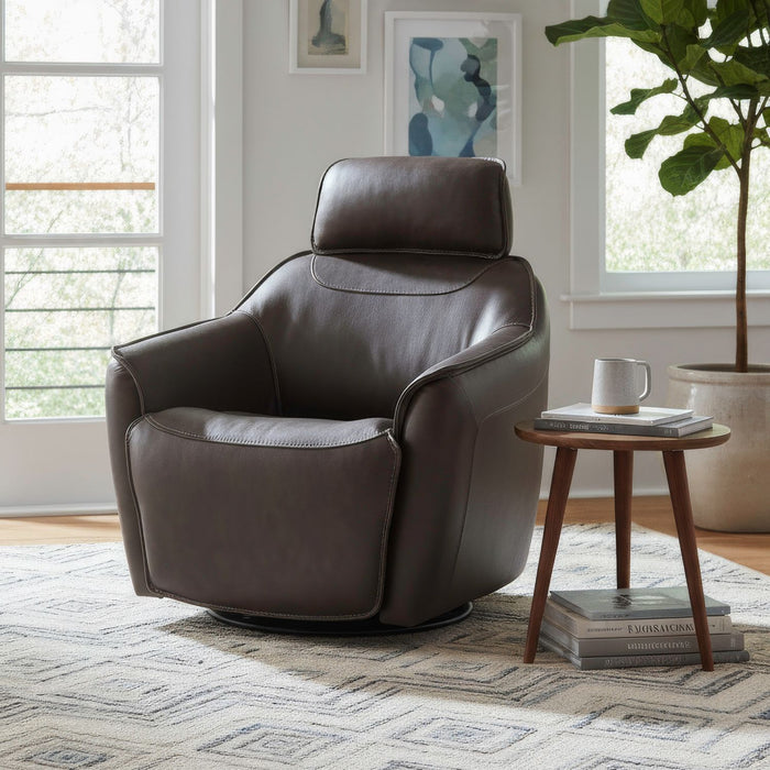 Darby - Swivel Accent Chair With Power Foot & Tilt – Swivel Chairs by Liberty Furniture at Furniture Wholesale Plus , Nashville furniture store