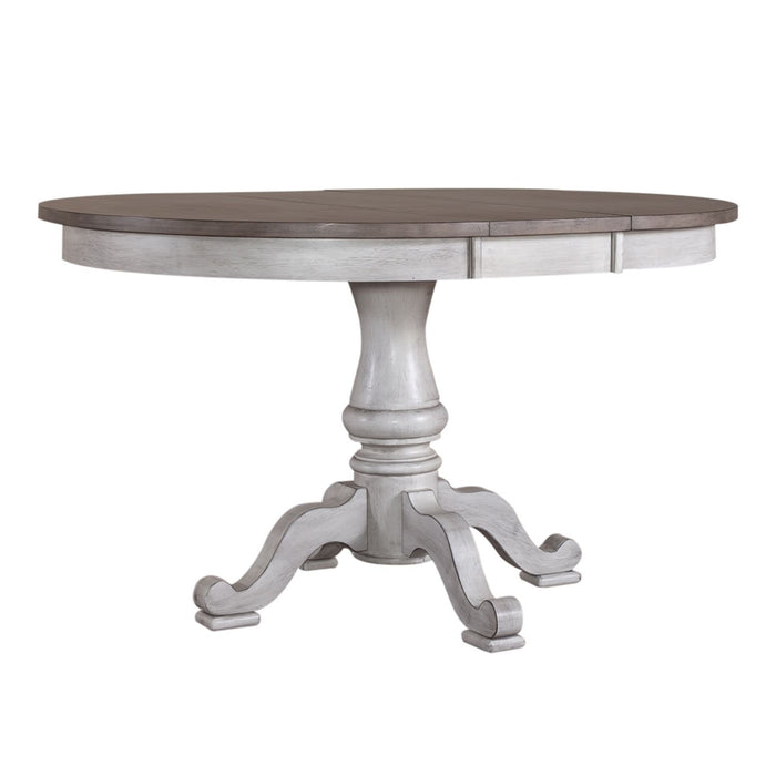 Ocean Isle - 5 Piece Pedestal Table Set - Antique White – 5 Piece Dining Room Sets by Liberty Furniture at Furniture Wholesale Plus , Nashville furniture store