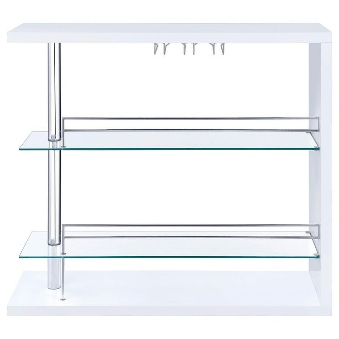 Prescott - Rectangular 2-Shelf Bar Unit - Premium Home Bars from CoasterEssence - Just $319! Shop now at Furniture Wholesale Plus  We are the best furniture store in Nashville, Hendersonville, Goodlettsville, Madison, Antioch, Mount Juliet, Lebanon, Gallatin, Springfield, Murfreesboro, Franklin, Brentwood