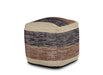 Jamal - Square Handwoven Woolen Pouf - Beige – Accent Poufs by Steve Silver Furniture at Furniture Wholesale Plus , Nashville furniture store