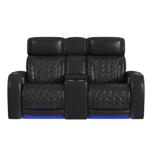 Prime Time - P3 Loveseat With LED, Wireless Charger Pocket, And Console – Reclining Loveseats by Elements International at Furniture Wholesale Plus , Nashville furniture store