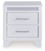 Jarlee - Two Drawer Night Stand - White – Accent Nightstands by Signature Design by Ashley® at Furniture Wholesale Plus , Nashville furniture store