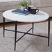 Loxie - Marble Top Round Table – Coffee Tables by Steve Silver Furniture at Furniture Wholesale Plus , Nashville furniture store
