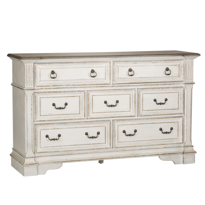 Abbey Park - 7 Drawer Dresser - Antique White – Dressers by Liberty Furniture at Furniture Wholesale Plus , Nashville furniture store