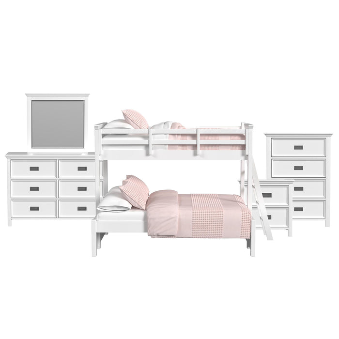 Hampton Kids - Bunk With Ladder Bedroom Set – 3 Piece Bedroom Sets by Elements International at Furniture Wholesale Plus , Nashville furniture store